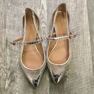 Tory Burch Metallic Saddle Flats!